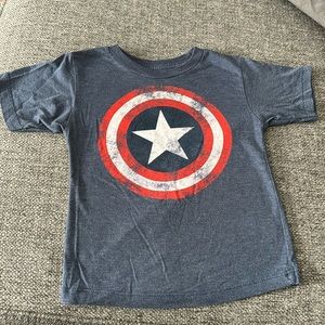 Blue Marvel Captain America Vintage T-Shirt Size 3T